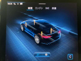 車両のコンディションをリアルタイムで可視化する専用メニューを搭載。サスペンションの作動状況やGメーターなど、スポーツ走行を支えるデータをダイナミックに表示します。