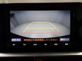 バックモニター装着車は後退時の強い味方です♪車庫入れや縦列駐車の際、後退操作の参考になるガイドラインをナビ画面に表示します。
