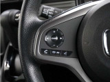ハンドルにオーディオ操作用スイッチを備え、手を放さずに操作可能。安全性と利便性を両立しています。
