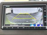 カラービジョンとガイド線で見やすい視点切替式のバックモニター。