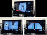 前進時も画像で安全確認!シフトポジションが『P』にあるとき、車両周りを一周するシースルービュー!画面タッチでスイッチ出来るムービングビュー時は、見たい箇所で静止させることも可能!