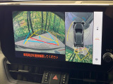 【パノラミックビューモニター】専用のカメラにより、上から見下ろしたような視点で360度クルマの周囲を確認することができます☆死角部分も確認しやすく、狭い場所での切り返しや駐車もスムーズに行えます。