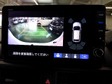バックカメラの画像です。ガイドラインがスムースな車庫入れをサポートいたします。車庫入れの安心感がアップしますね。