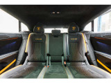 Rear bench in Alcantara