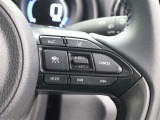 レーダークルーズコントロール使用時に、同一車線内中央を走行できるよう操舵を支援するレーントレーシングアシスト[LTA]が装着されています。
