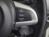 ステアリングスイッチ付き。前方から目を離すことなく操作することが可能です。