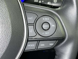 ステアリングスイッチ付き。前方から目を離すことなく操作することが可能です。