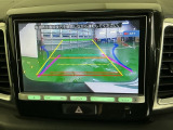 ガイドライン付きバックモニターで車庫入れも安心。知らない道でも安心して楽しくお出かけができます