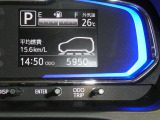 マルチインフォメーションディスプレイでクルマからの様々な運転情報を表示。