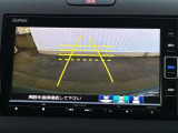 カラービジョンとガイド線で見やすい視点切替式のバックモニター。