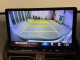 リアカメラ付で、後方をナビ画面で確認。車庫入れも安心です。もちろん、バックギアと連動しています。