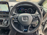 本革巻ハンドルで、運転しやすいです!!減速セレクター付きです♪