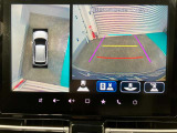 【全方位モニター】 4つのカメラで映像を映し出します。発進時、後退時も周囲の安全を確認し、サポートします^^