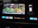 バックカメラの画像です。ガイドラインがスムースな車庫入れをサポートいたします。車庫入れの安心感がアップしますね。
