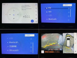 ナビ、メニュー画面、パノラミックビューモニターの画像です。