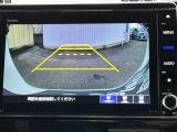 カラービジョンとガイド線で見やすい視点切替式のバックモニター。