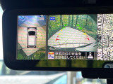 【アラウンドビューモニター】専用のカメラにより、上から見下ろしたような視点で360度クルマの周囲を確認することができます☆死角部分も確認しやすく、狭い場所での切り返しや駐車もスムーズに行えます。