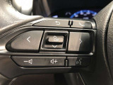 【ステアリングスイッチ】左です。ハンドルから手を離さず、運転に集中したまま手元でオーディオ操作等ができます。