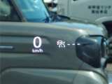 速度情報などを前方視界内で確認できる表示装備です。
