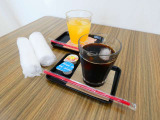 展示場で火照った体をクールダウンいただく冷たーいお飲み物ご準備しております☆