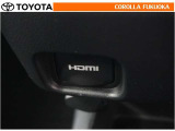 HDMI端子対応のデジタル機器をつないで、映像や音楽を車内でも再生することができます。