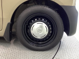 純正ホイール☆Honda車にぴったりなデザインのホイールカバー付です。