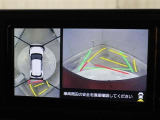 パノラミックビューモニターをバックモニターに切り替えた時の表示です。
