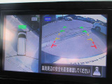 アラウンドビューモニターで車の周囲の情報が室内でわかります。