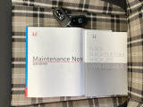 取扱説明書やメンテナンスノートもそろっています。