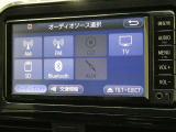 オーディオメニューです。Bluetoothオーディオも接続可能です。