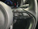 ステアリングスイッチ付き。前方から目を離すことなく操作することが可能です。
