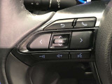 【ステアリングスイッチ】左です。ハンドルから手を離さず、運転に集中したまま手元でオーディオ操作等ができます。