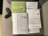 取扱説明書やメンテナンスノートも揃っています。
