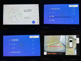 ナビ、メニュー画面、パノラミックビューモニターの画像です。