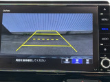 カラービジョンとガイド線で見やすい視点切替式のバックモニター。