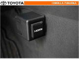 HDMI端子対応のデジタル機器をつないで、映像や音楽を車内でも再生することができます。