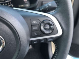 【ステアリングスイッチ】右です。ハンドルから手を離さず、運転に集中したまま手元でマルチインフォメーションディスプレイ内の表示切替などができます。