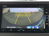 カラービジョンとガイド線で見やすい視点切替式のバックモニター。