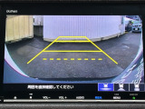 カラービジョンとガイド線で見やすい視点切替式のバックモニター。