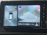 【アラウンドビューモニター】車を上から見下ろしているかのような映像で周囲の状況がひと目で確認、狭い駐車場に駐車するときも安心です♪
