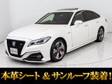 ★トヨタ クラウンHV 2.5RSアドバンス★★禁煙★サンルーフ★TRDエアロカスタム★★パノラミックビュー★黒革★HUD★BSM★★Dインナーミラー★パーキングアシスト★★LTA★18AW★冷暖房シート★衝突軽減★