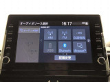 Bluetooth(ブルートゥース)接続機能付き。スマートフォンなどからお気に入りの音楽をワイヤレス再生できます。ドライブがさらに楽しくなりますね。