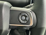 ステアリングスイッチ付き。前方から目を離すことなく操作することが可能です。
