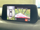 【360&deg;ビューモニター】専用のカメラにより、上から見下ろしたような視点で360度クルマの周囲を確認することができます☆死角部分も確認しやすく、狭い場所での切り返しや駐車もスムーズに行えます。