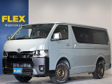 新車ハイエースVアースカラーパッケージ2800ディーゼル2WDオリジナルフロントバンパーオリジナル16インチアルミグラントレック16インチタイヤVer4シートアレンジ施工KONTRECORDSシート!
