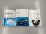 取り扱い説明書・整備手帳・スペアキーが揃っていますので安心です。