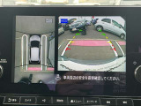 【アラウンドビューモニター】空から見下ろしているような視点で周囲を確認できます。スムースな駐車をサポートします♪