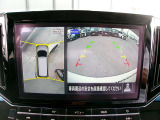 アラウンドビューモニター。クルマを上空から見下ろしているかのような映像で、駐車の際、周囲の安全を確認できます!