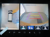 車両を上から見たような映像をディスプレイオーディオ画面に表示するパノラミックビューモニター