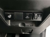 ヘッドライト光軸上下調整機能付き車両です。各種スイッチ部